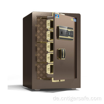 Tiger Safes Classic Series-Brown 60 cm High Fingerabdruck Lock